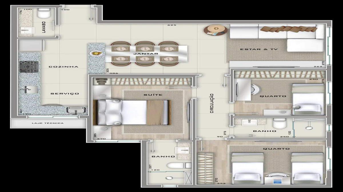 Apartamento, Sagrada Família, 3 Quartos, 2 Vagas, 1 Suíte