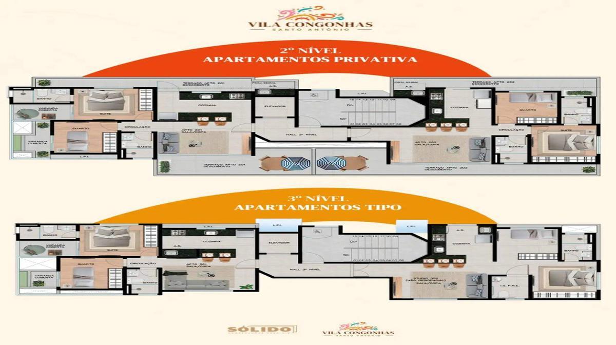 Apartamento, Santo Antônio, 2 Quartos, 1 Vaga, 1 Suíte