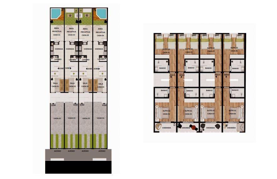 Casa, Santa Branca, 2 Quartos, 2 Vagas, 2 Suítes