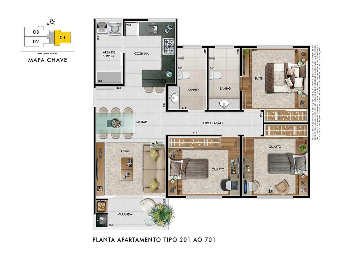 Apartamento, Padre Eustáquio, 3 Quartos, 1 Vaga, 1 Suíte