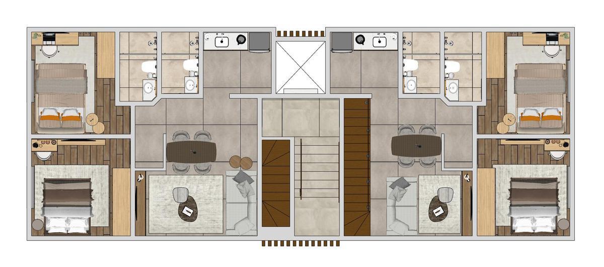 Apartamento, Coqueiros, 2 Quartos, 1 Vaga