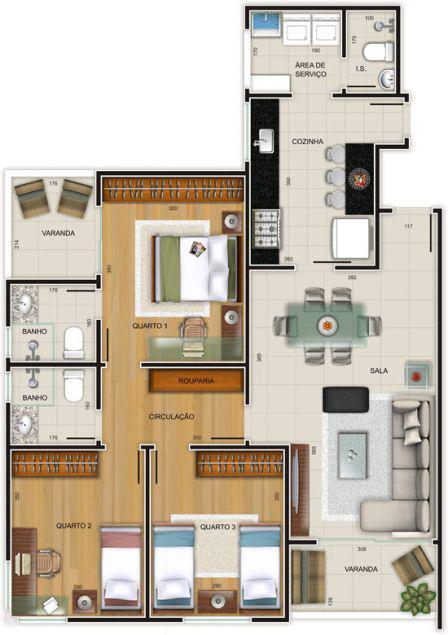 Cobertura, Jaraguá, 4 Quartos, 4 Vagas, 1 Suíte