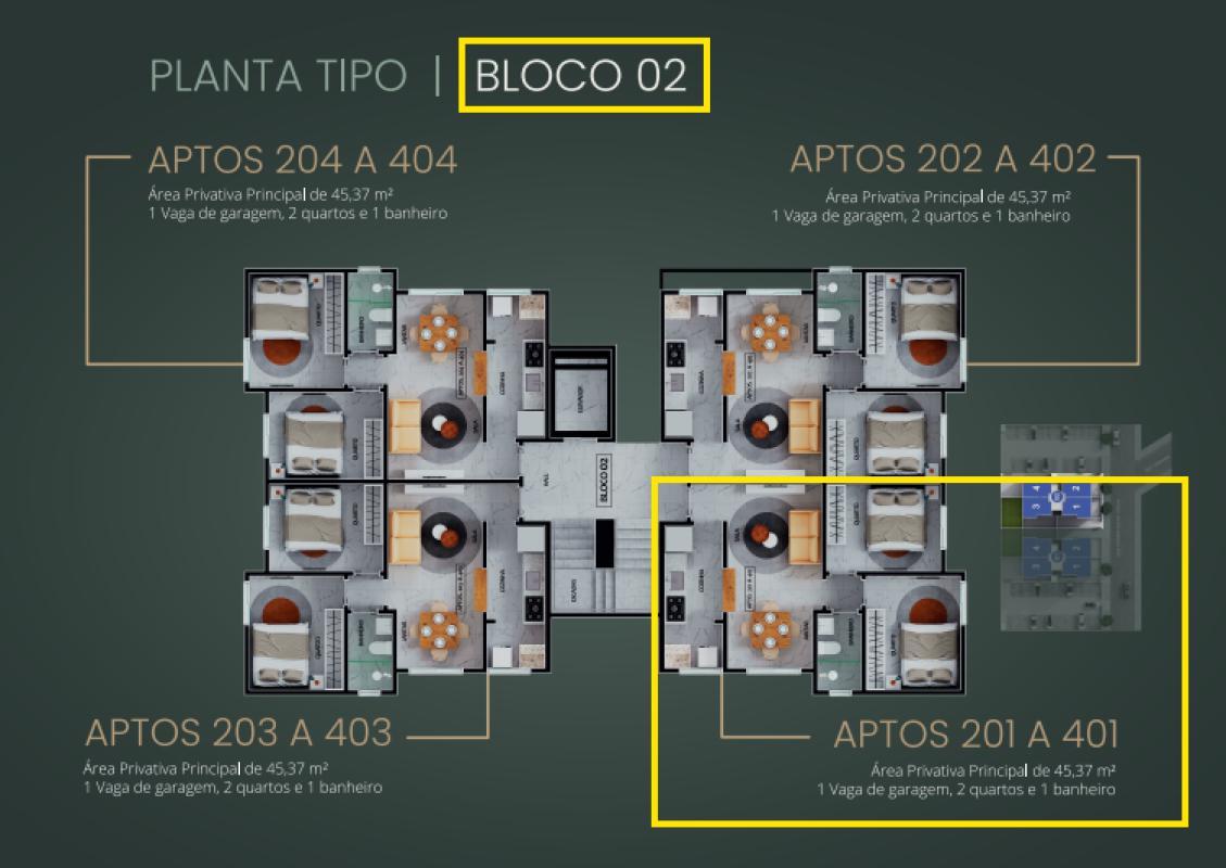 Apartamento, Minaslândia (p Maio), 2 Quartos, 1 Vaga
