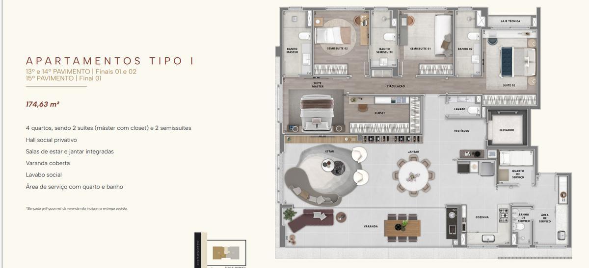 Apartamento, Lourdes, 4 Quartos, 3 Vagas, 3 Suítes