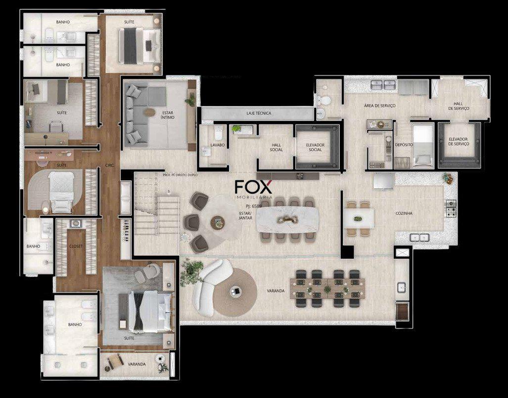 Cobertura, Vale do Sereno, 4 Quartos, 5 Vagas, 4 Suítes