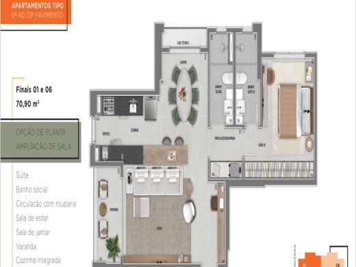 Apartamento, Savassi, 2 Quartos, 1 Vaga, 2 Suítes