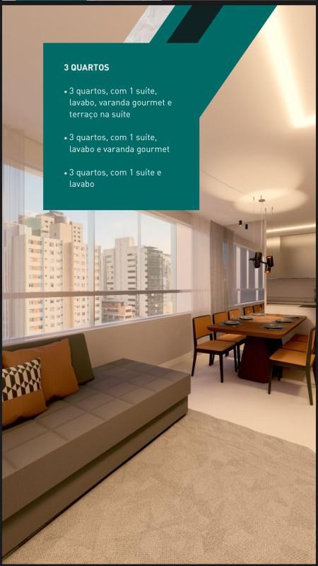 Apartamento, Lourdes, 3 Quartos, 2 Vagas, 1 Suíte