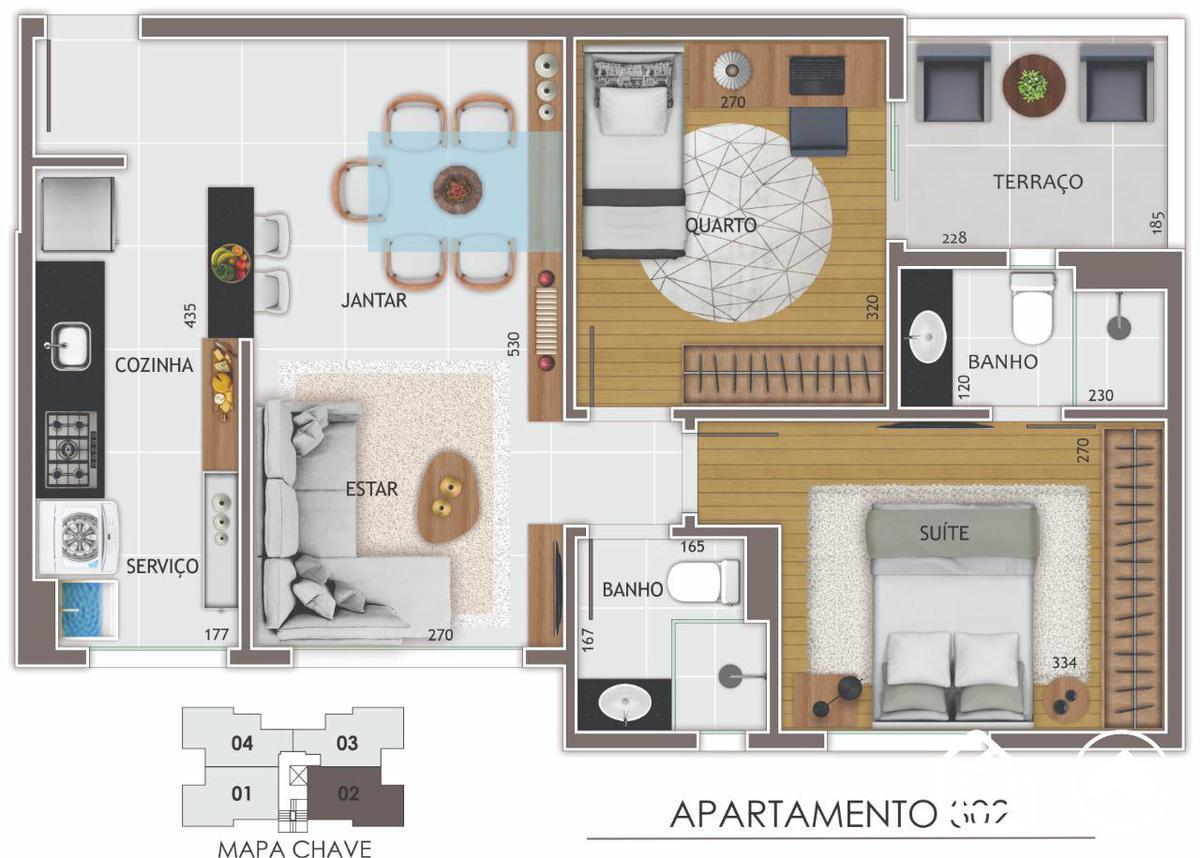 Apartamento, Buritis, 2 Quartos, 2 Vagas, 1 Suíte