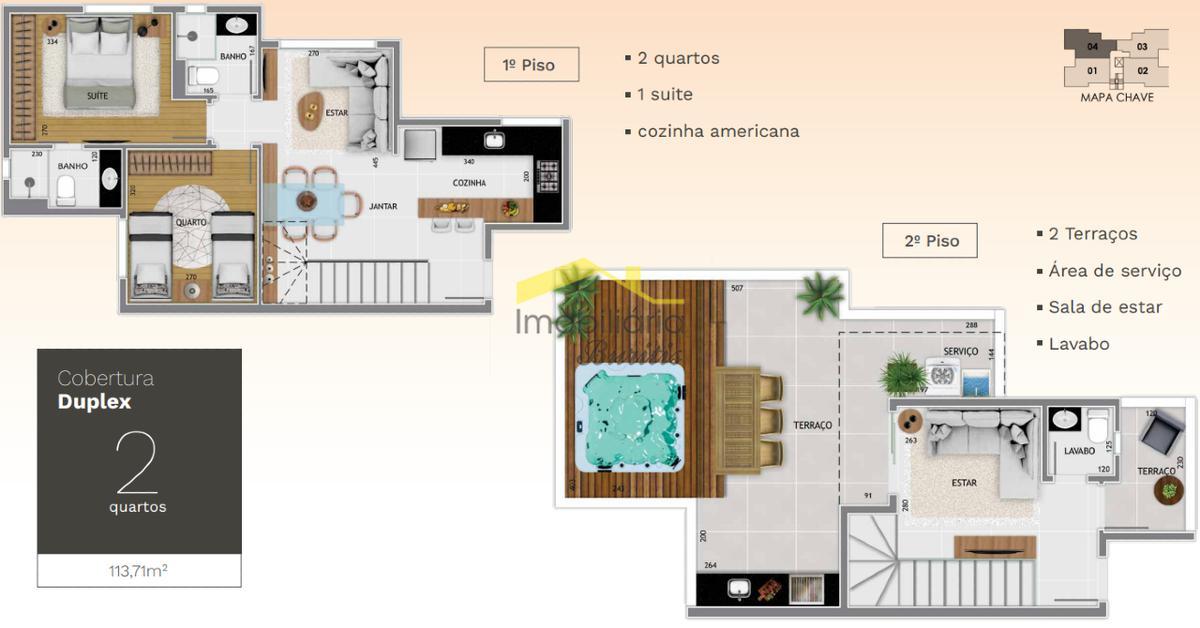 Cobertura, Buritis, 2 Quartos, 2 Vagas, 1 Suíte