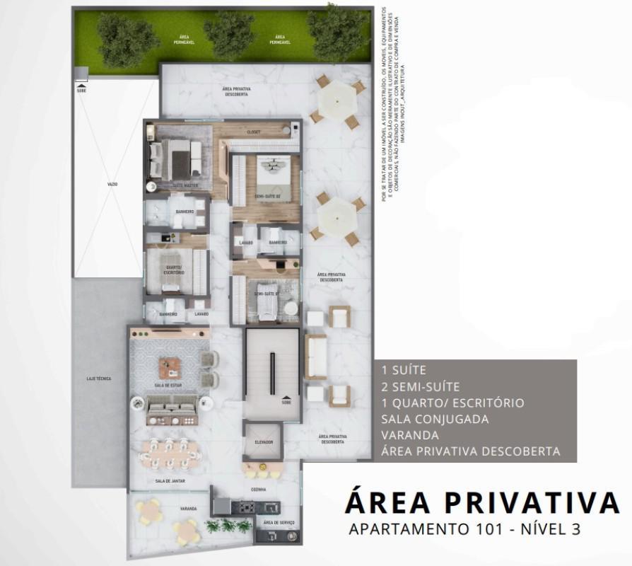Apartamento, Castelo, 4 Quartos, 3 Vagas, 2 Suítes