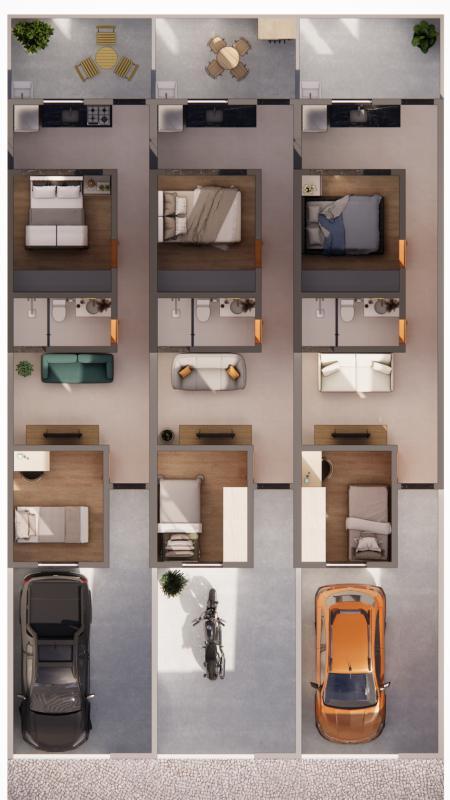 Casa, Recanto Verde, 2 Quartos, 1 Vaga