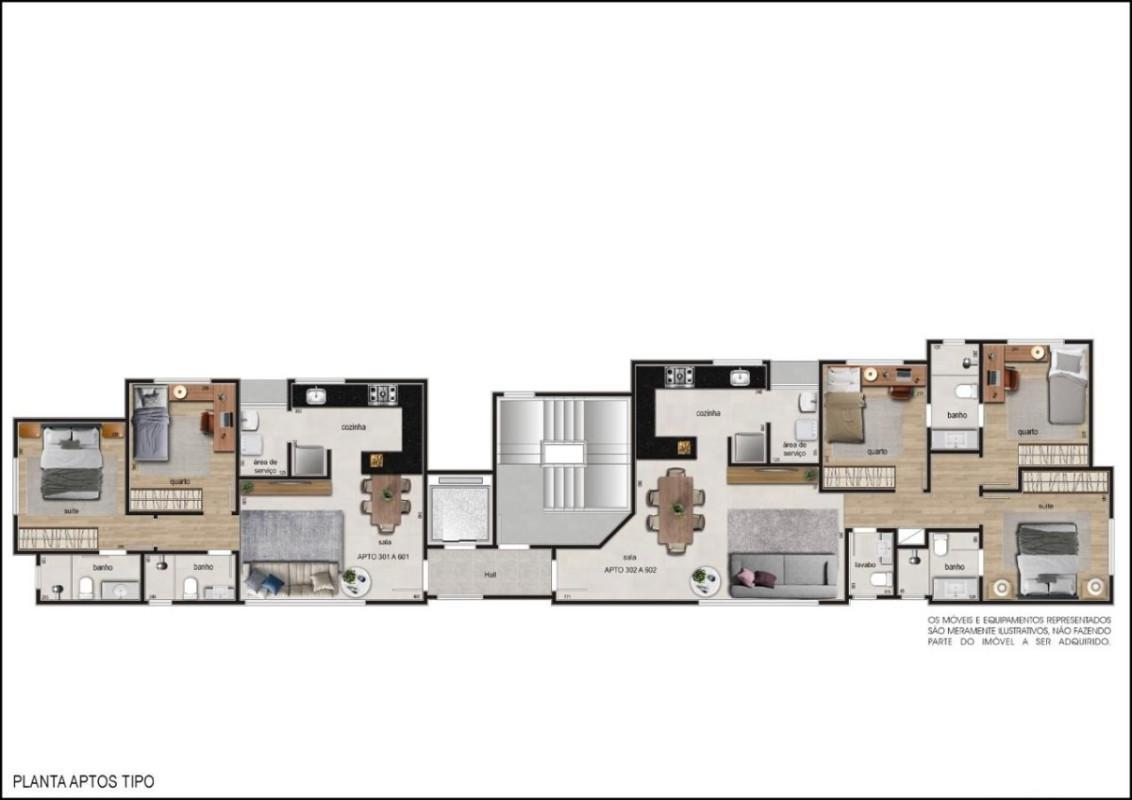 Cobertura, Calafate, 3 Quartos, 3 Vagas, 1 Suíte