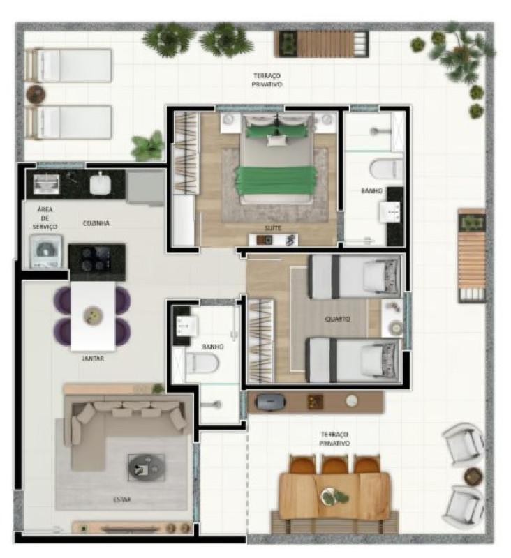 Apartamento, Buritis, 2 Quartos, 2 Vagas, 1 Suíte