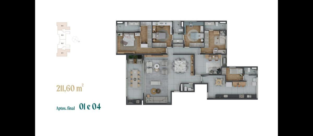 Cobertura, Vila da Serra, 4 Quartos, 3 Vagas, 3 Suítes