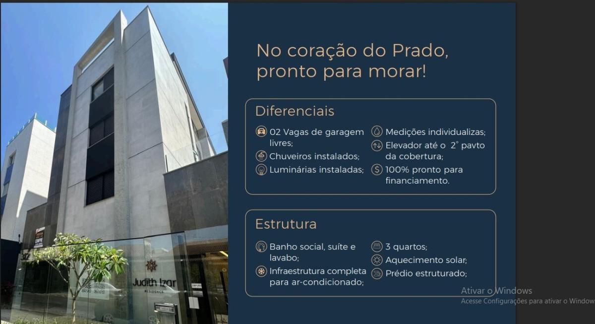 Cobertura, Prado, 4 Quartos, 2 Vagas, 2 Suítes