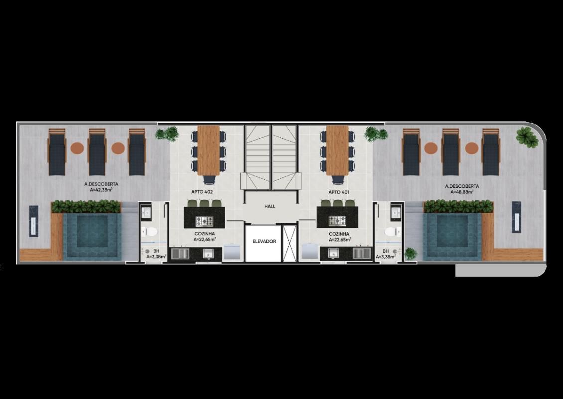 Apartamento, Flamengo, 3 Quartos, 2 Vagas, 1 Suíte
