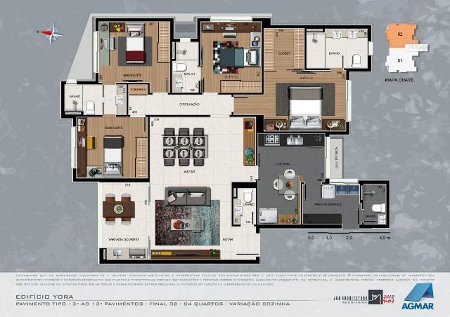Apartamento, Sion, 4 Quartos, 4 Vagas, 2 Suítes