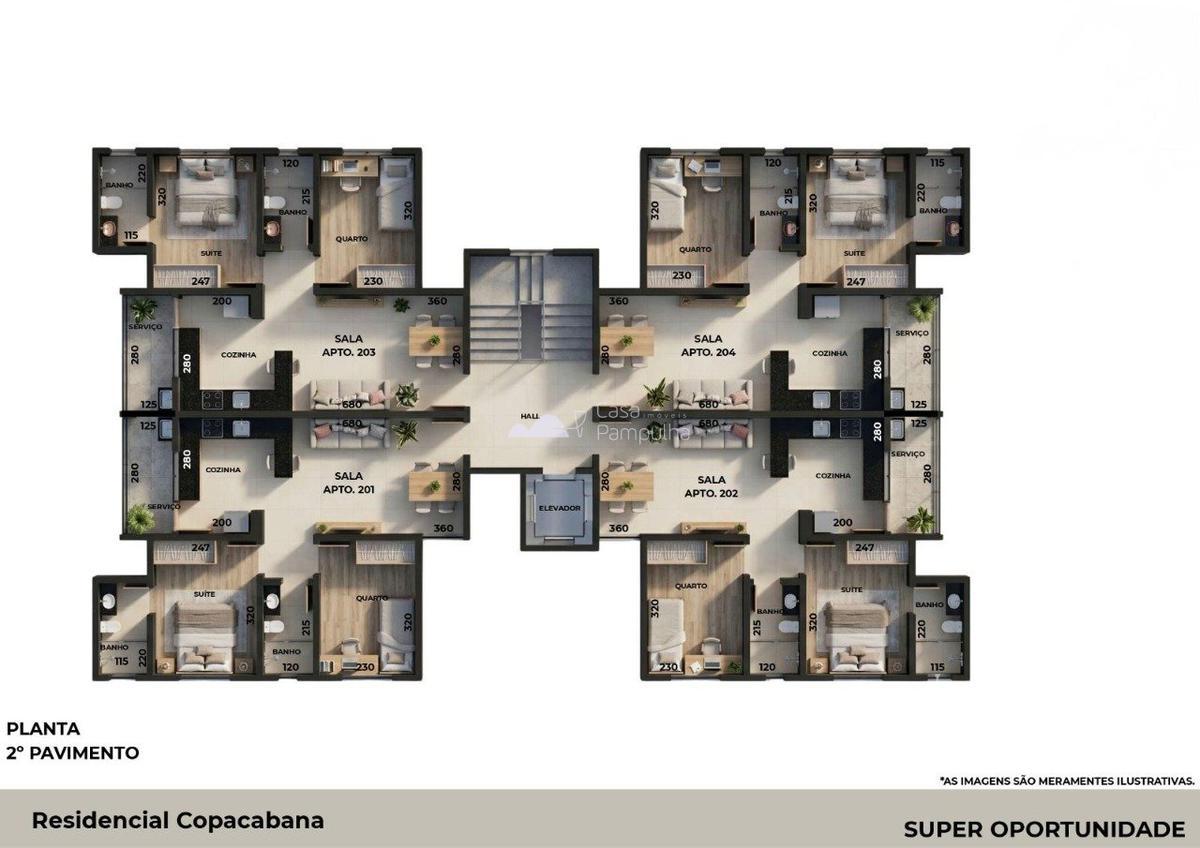 Apartamento, Jardim Leblon, 2 Quartos, 1 Vaga, 1 Suíte