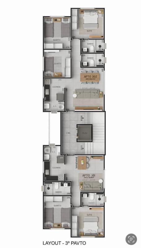 Apartamento, Milionários, 3 Quartos, 2 Vagas, 1 Suíte