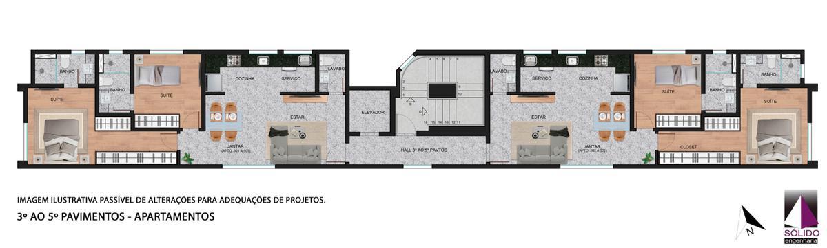 Cobertura, São Pedro, 2 Quartos, 2 Vagas, 2 Suítes