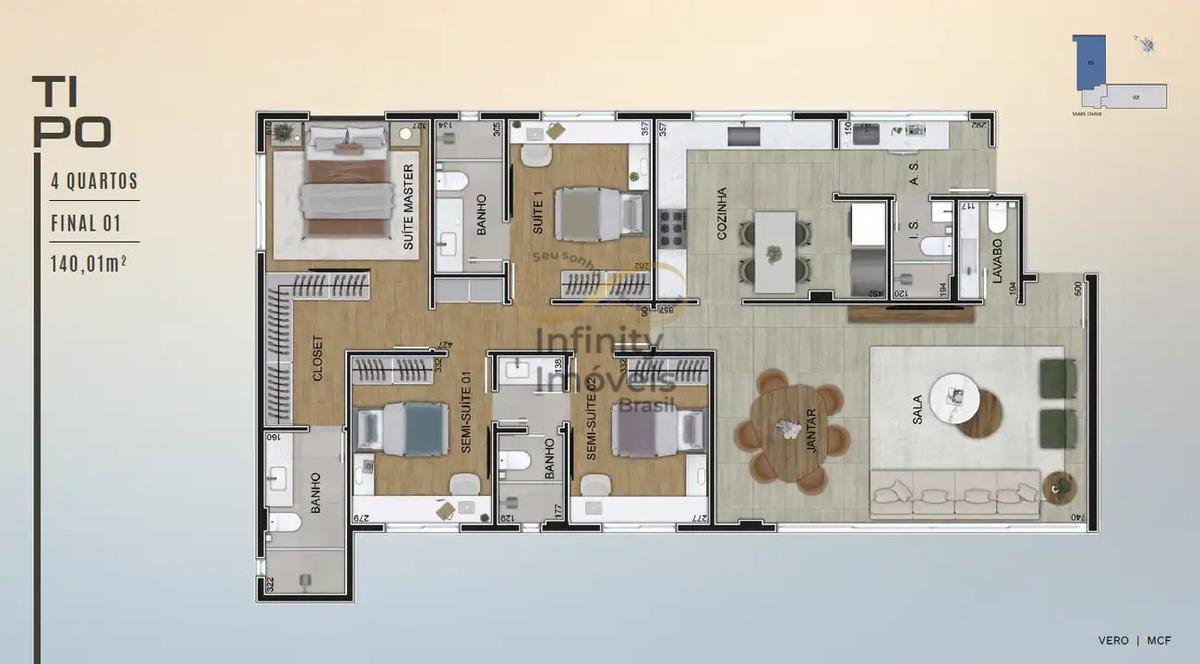 Apartamento, Santo Antônio, 3 Quartos