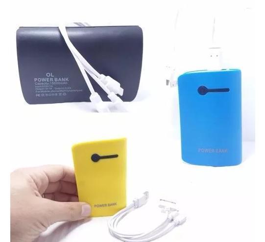 Carregador Bateria Portatil Power Bank 15000mah Universal