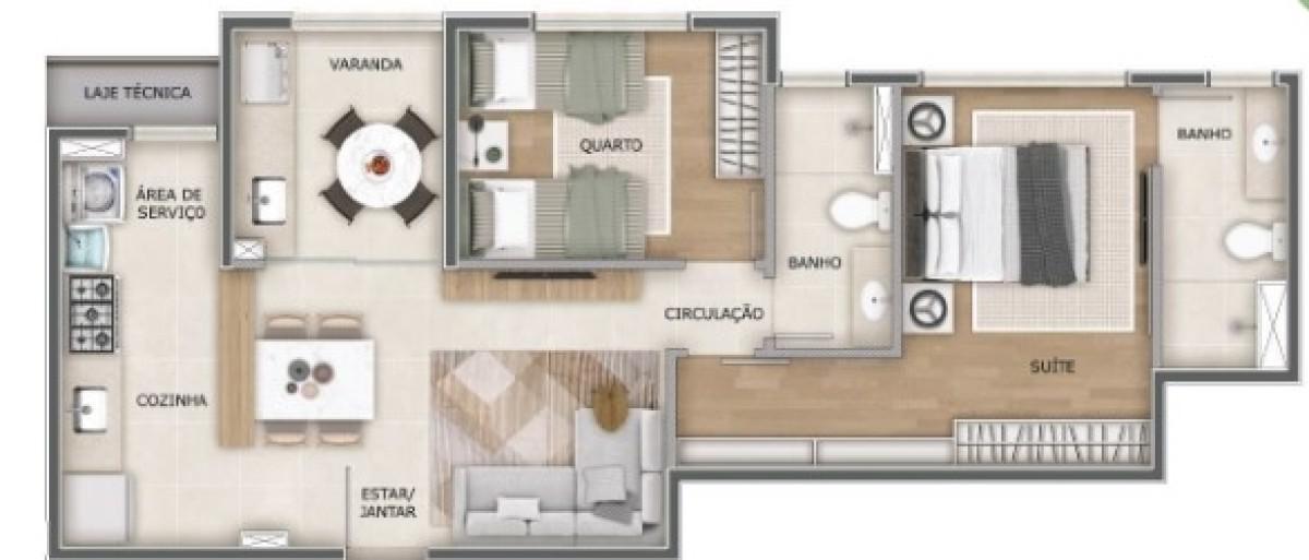 Apartamento, Estoril, 2 Quartos, 1 Vaga, 1 Suíte
