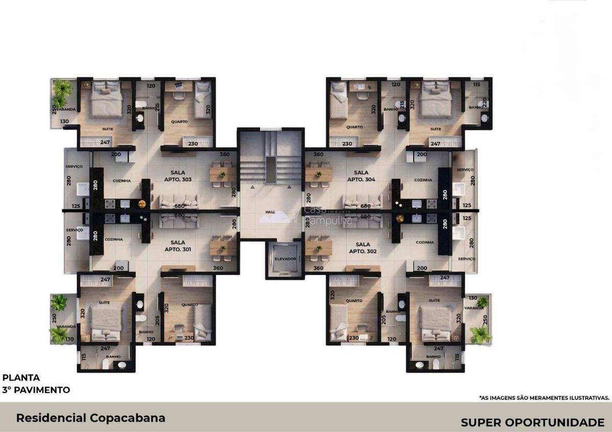 Apartamento, Jardim Leblon, 2 Quartos, 1 Vaga, 1 Suíte