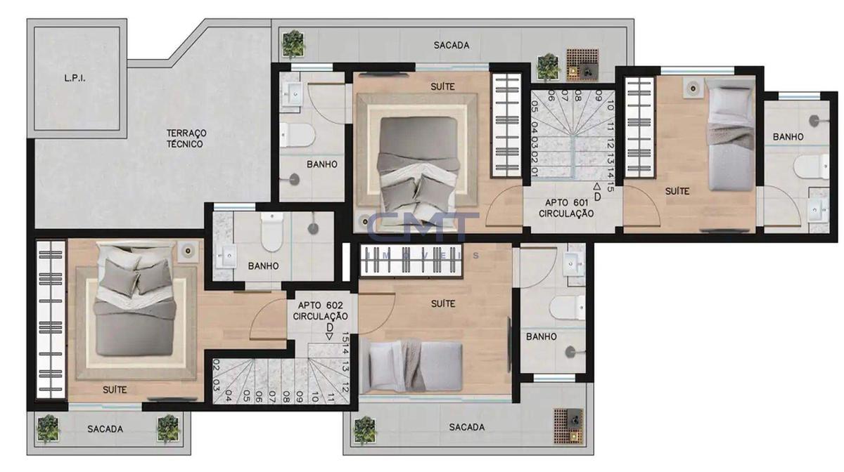 Apartamento, Anchieta, 2 Quartos, 0 Vaga, 1 Suíte