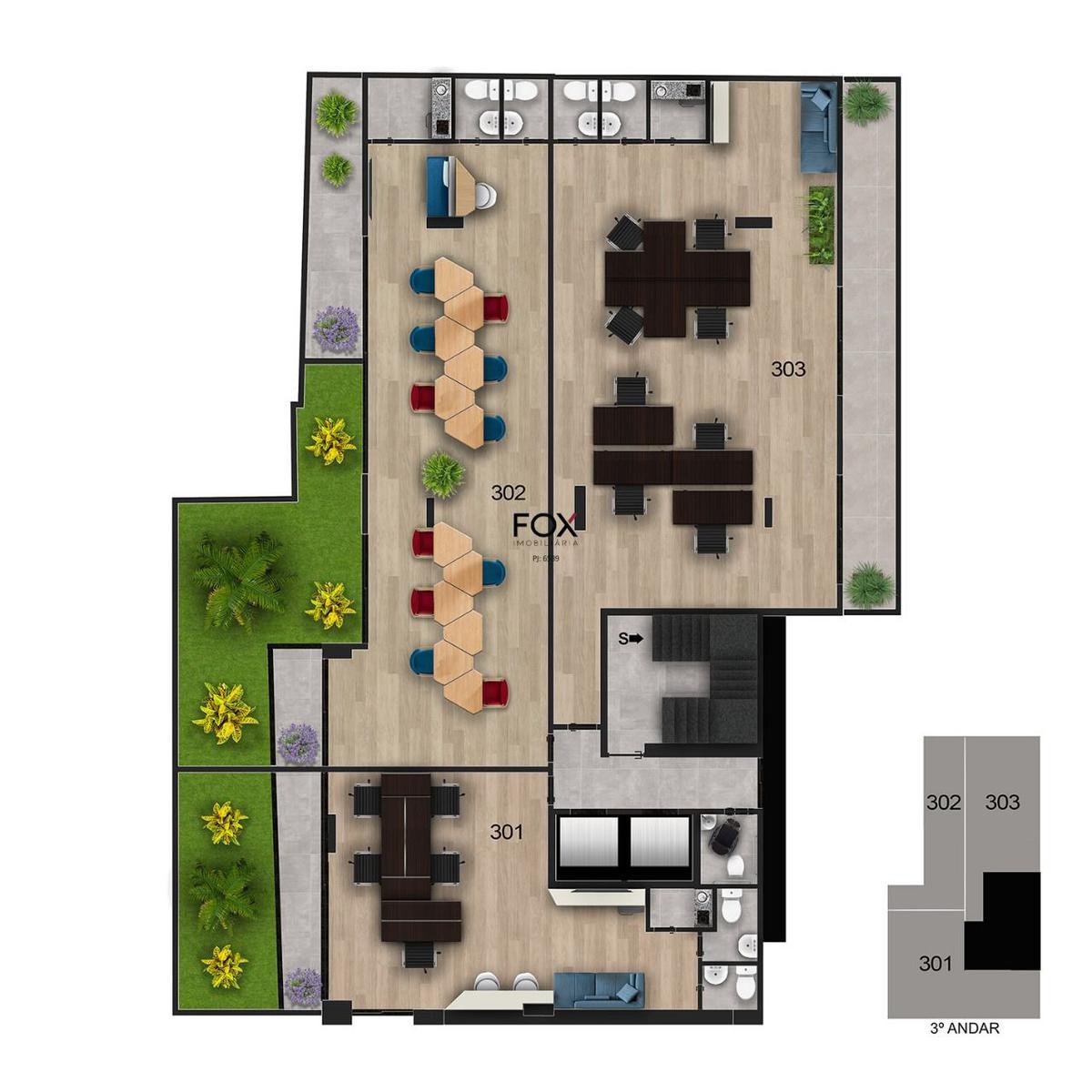 Sala, Savassi, 0 Quarto, 1 Vaga