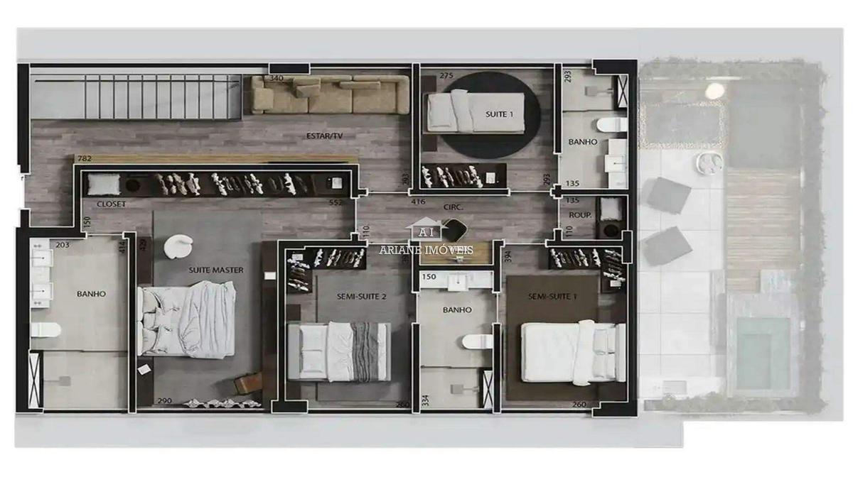 Apartamento, Funcionários, 4 Quartos, 3 Vagas, 2 Suítes