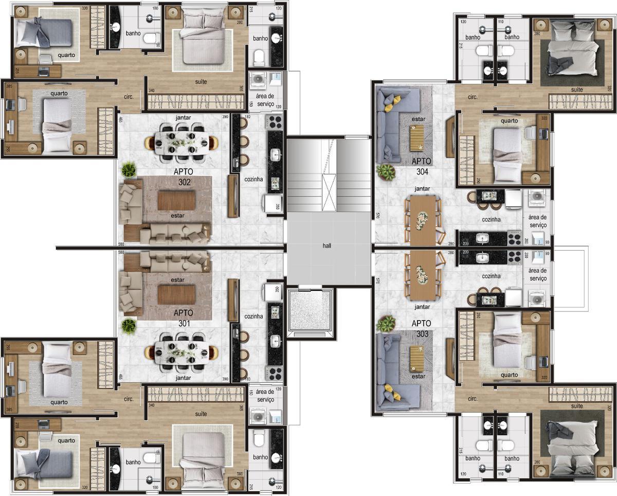 Cobertura, Itapoã, 3 Quartos, 2 Vagas, 2 Suítes