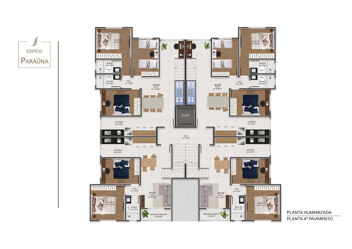 Apartamento, Palmeiras, 2 Quartos, 1 Vaga