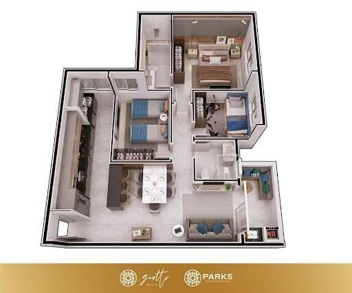 Apartamento, Imbaúbas, 3 Quartos, 2 Vagas, 1 Suíte