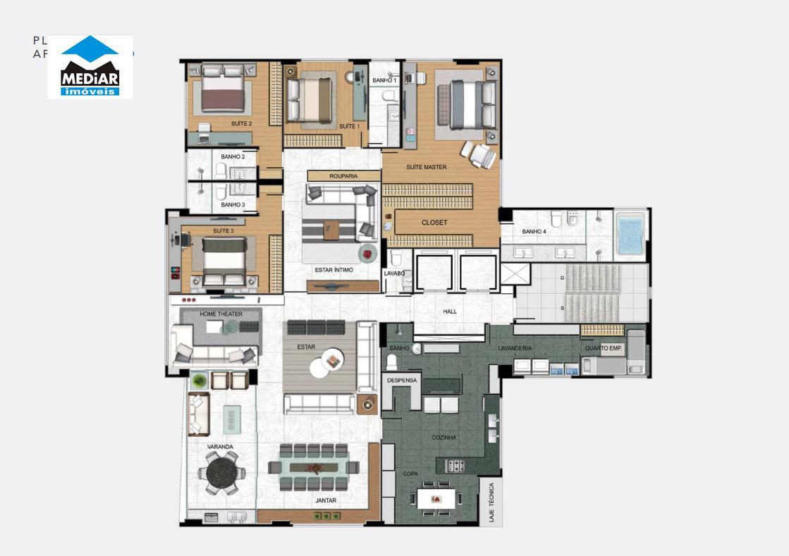 Apartamento, Savassi, 4 Quartos, 4 Vagas, 4 Suítes