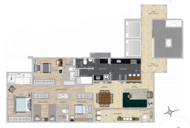 Apartamento, Lourdes, 4 Quartos, 4 Vagas, 2 Suítes
