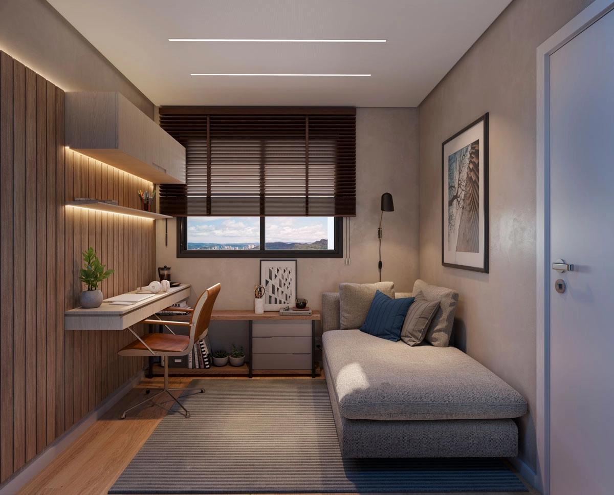 Apartamento, Serra, 1 Quarto, 1 Vaga, 1 Suíte