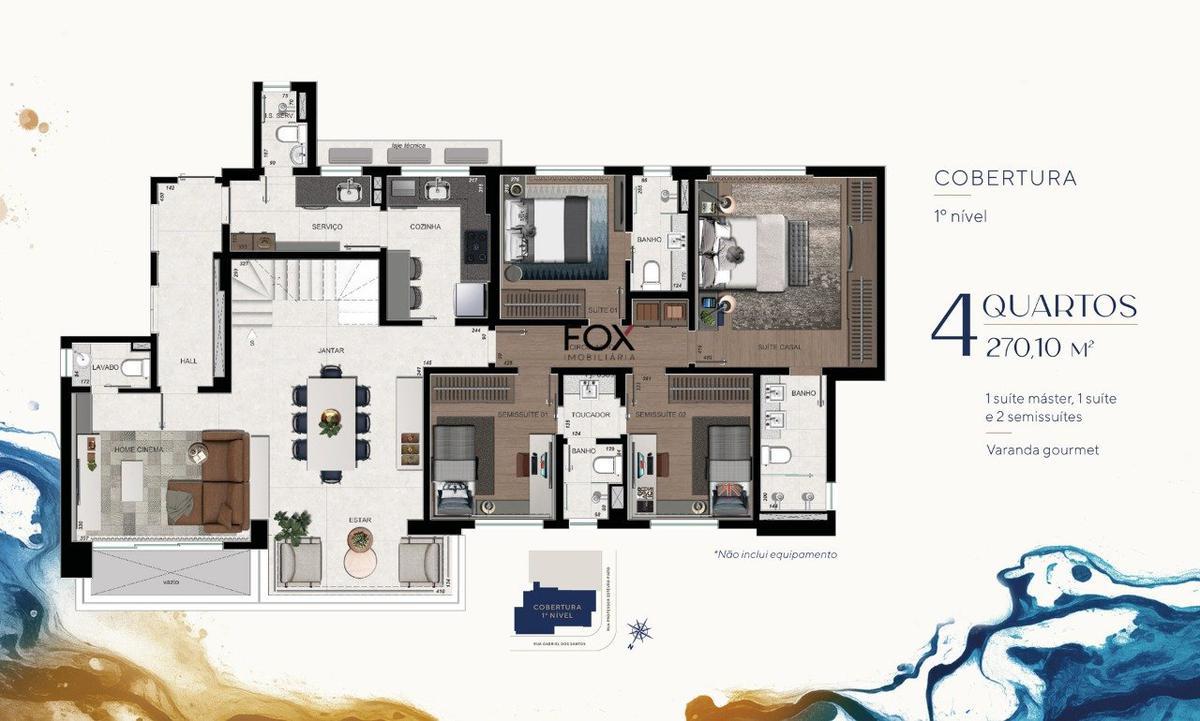Apartamento, Serra, 4 Quartos, 3 Vagas, 2 Suítes