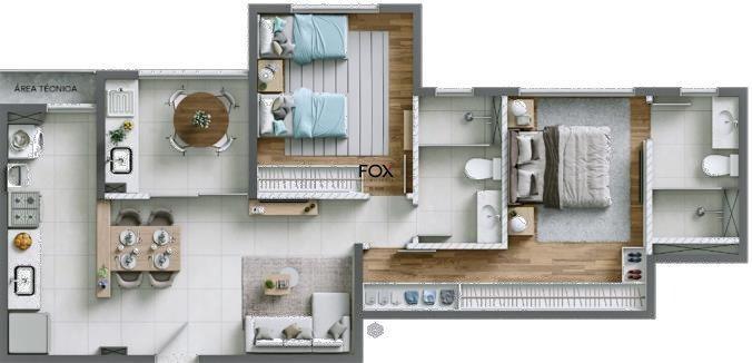 Apartamento, Serra, 2 Quartos, 1 Vaga, 1 Suíte