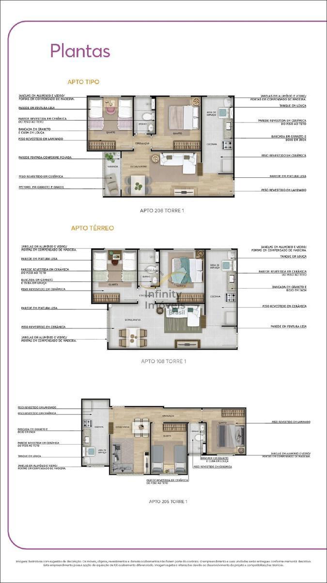 Apartamento, Braúnas, 2 Quartos