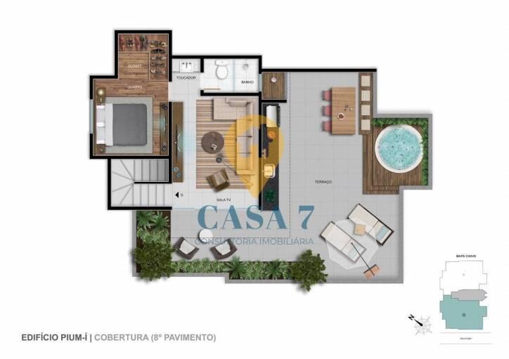 Apartamento, Cruzeiro, 3 Quartos, 0 Vaga, 1 Suíte