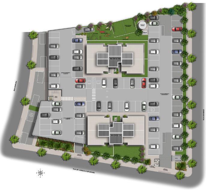 Apartamento, São Damião, 2 Quartos, 1 Vaga