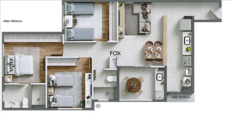 Apartamento, Serra, 2 Quartos, 1 Vaga, 1 Suíte