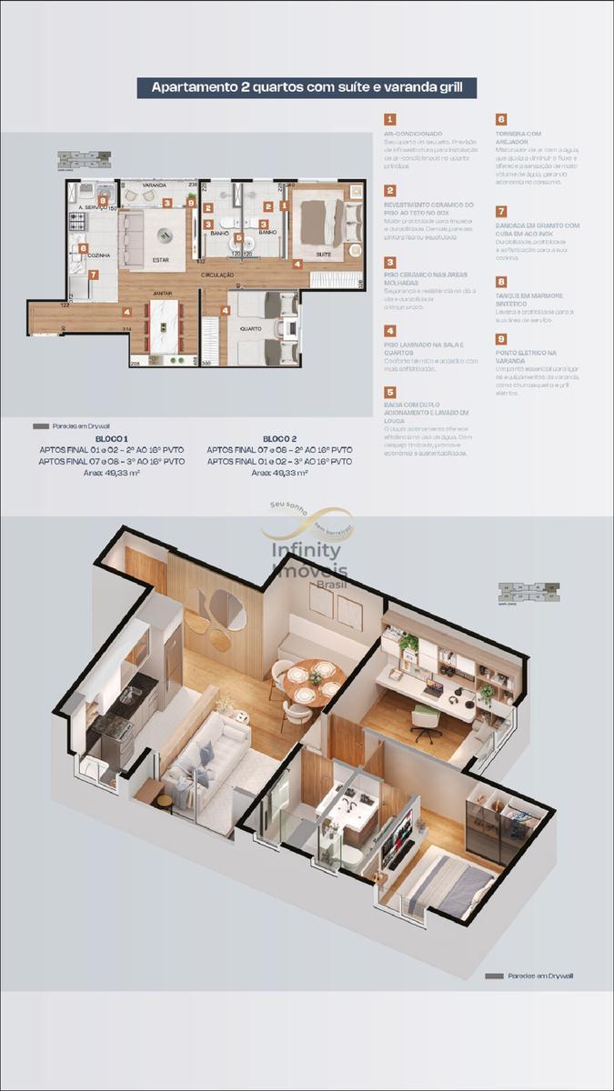 Cobertura, Glória, 3 Quartos
