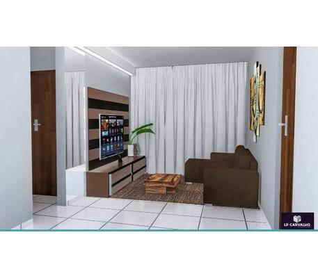 Apartamento, Nacional, 2 Quartos, 1 Vaga