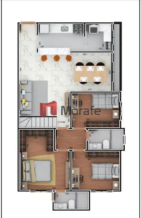 Apartamento, Ouro Preto, 3 Quartos, 2 Vagas, 1 Suíte