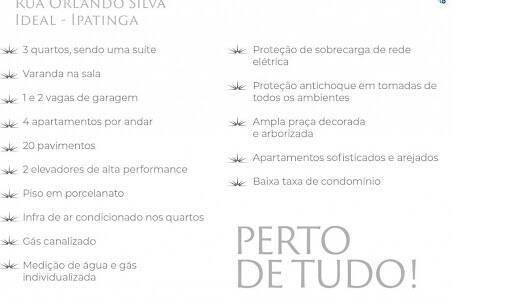 Apartamento, Ideal, 3 Quartos, 1 Vaga, 1 Suíte