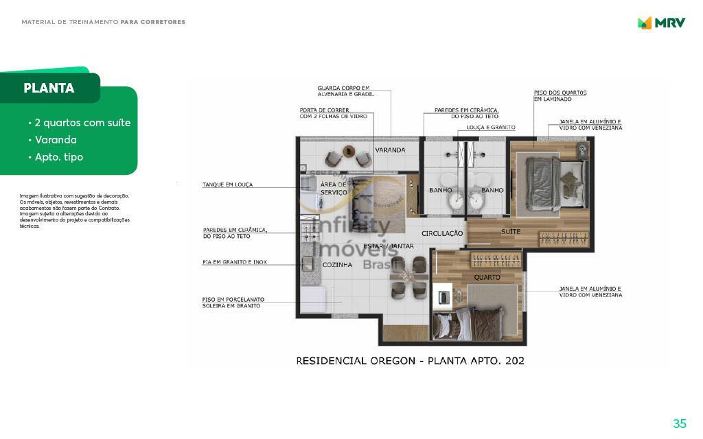 Apartamento, Havaí, 2 Quartos