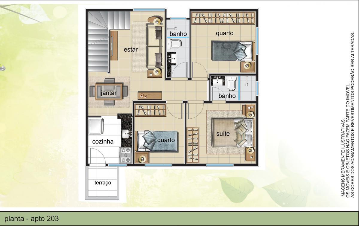 Apartamento, Planalto, 3 Quartos, 1 Vaga, 1 Suíte