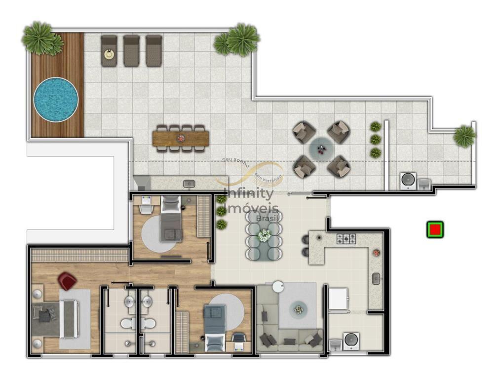 Apartamento, Nova Suíssa, 3 Quartos